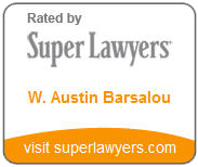 Rated by Super Lawyers | W. Austin Barsalou | visit superlawyers.com